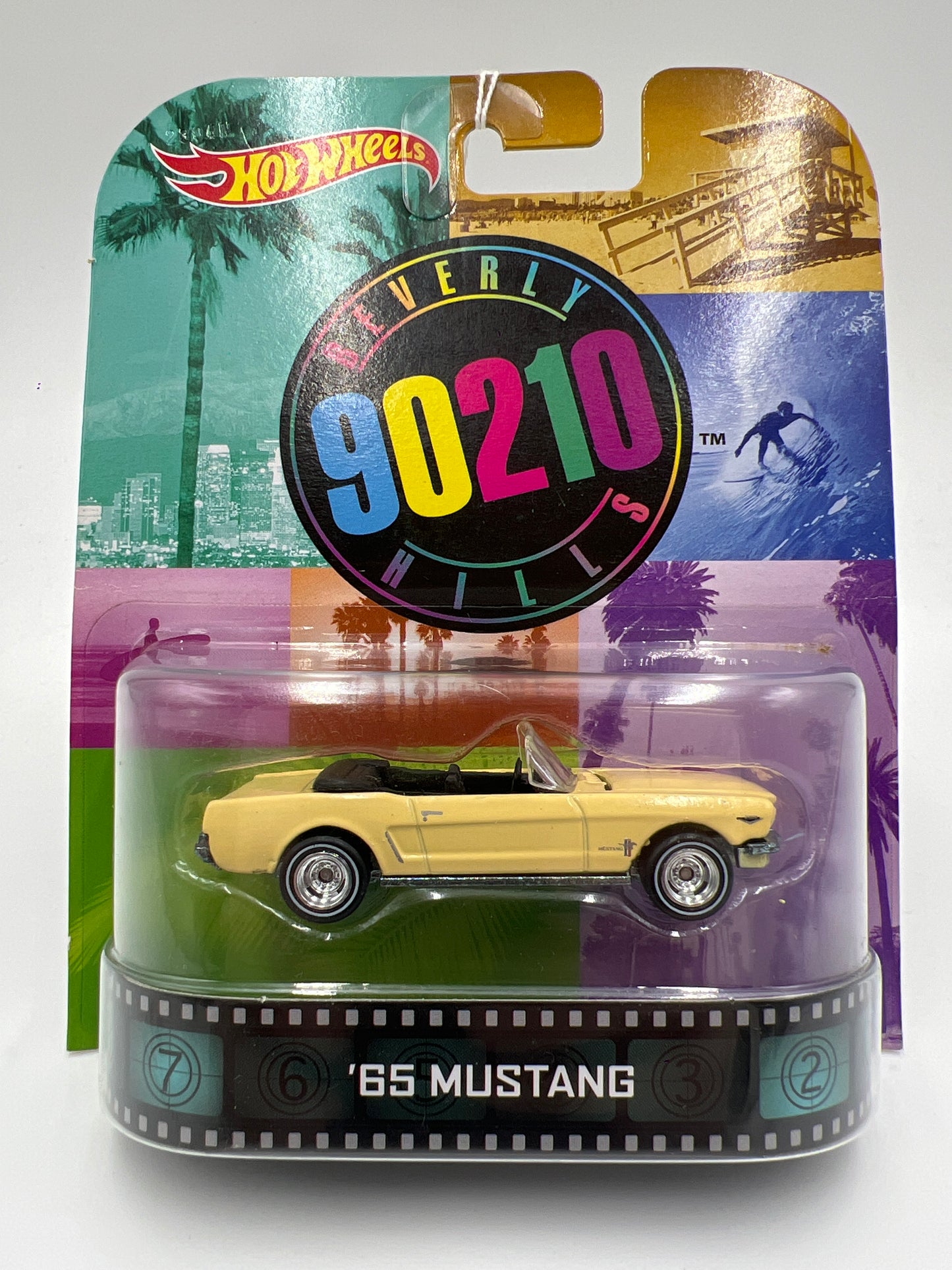 Hot Wheels Retro Entertainment Beverly Hills 90210 65 Mustang Yellow 242F