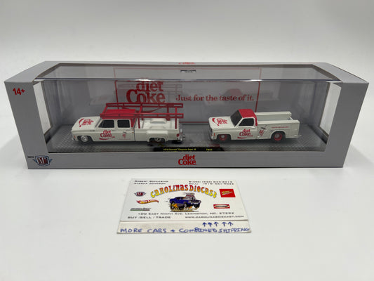 M2 Machines Auto Haulers Diet Coke 1973 Chevrolet Cheyenne Super 30 & 1975 GMC Sierra Grande 15 TW34