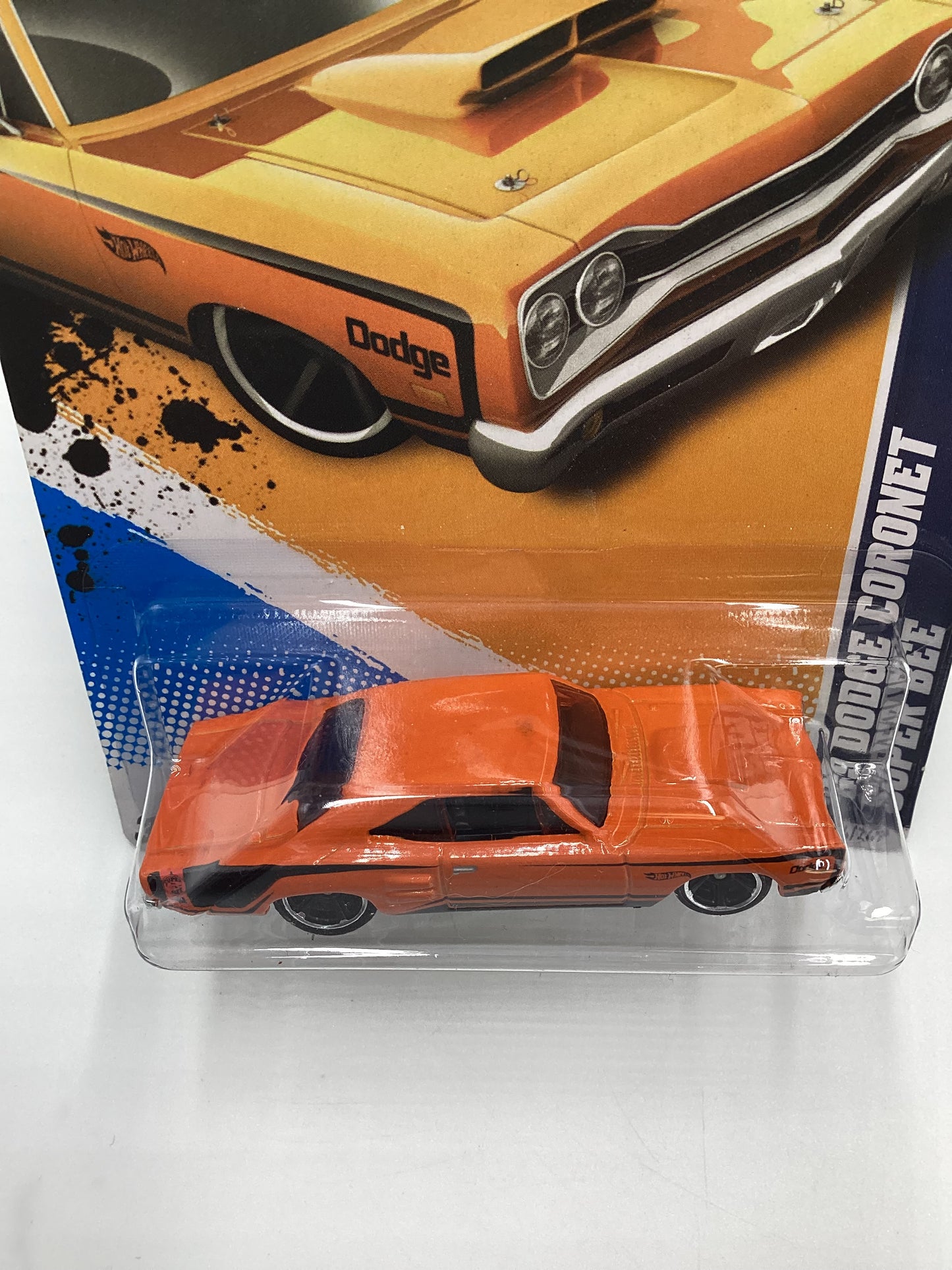 2012 Hot Wheels #84 69 Dodge Coronet Super Bee Orange Pink Window Variation SR
