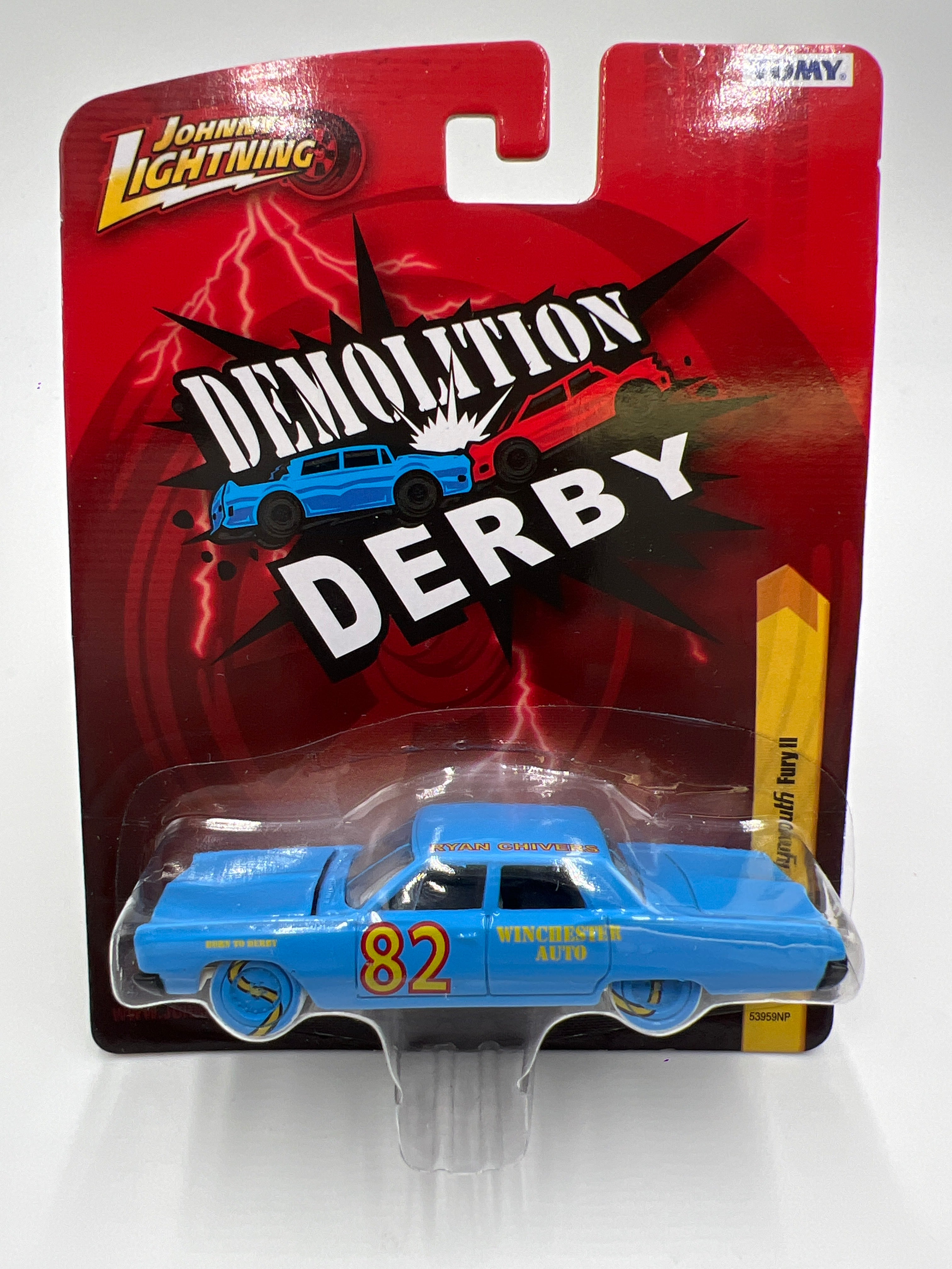 Johnny Lightning Demolition Derby JL25 1967 Plymouth Fury II Light