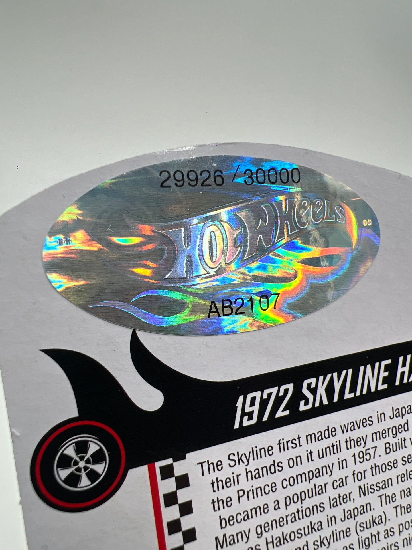 2021 Hot Wheels RLC #29926/30000 1972 Skyline H/T 2000GT-R Chrome W/Protector