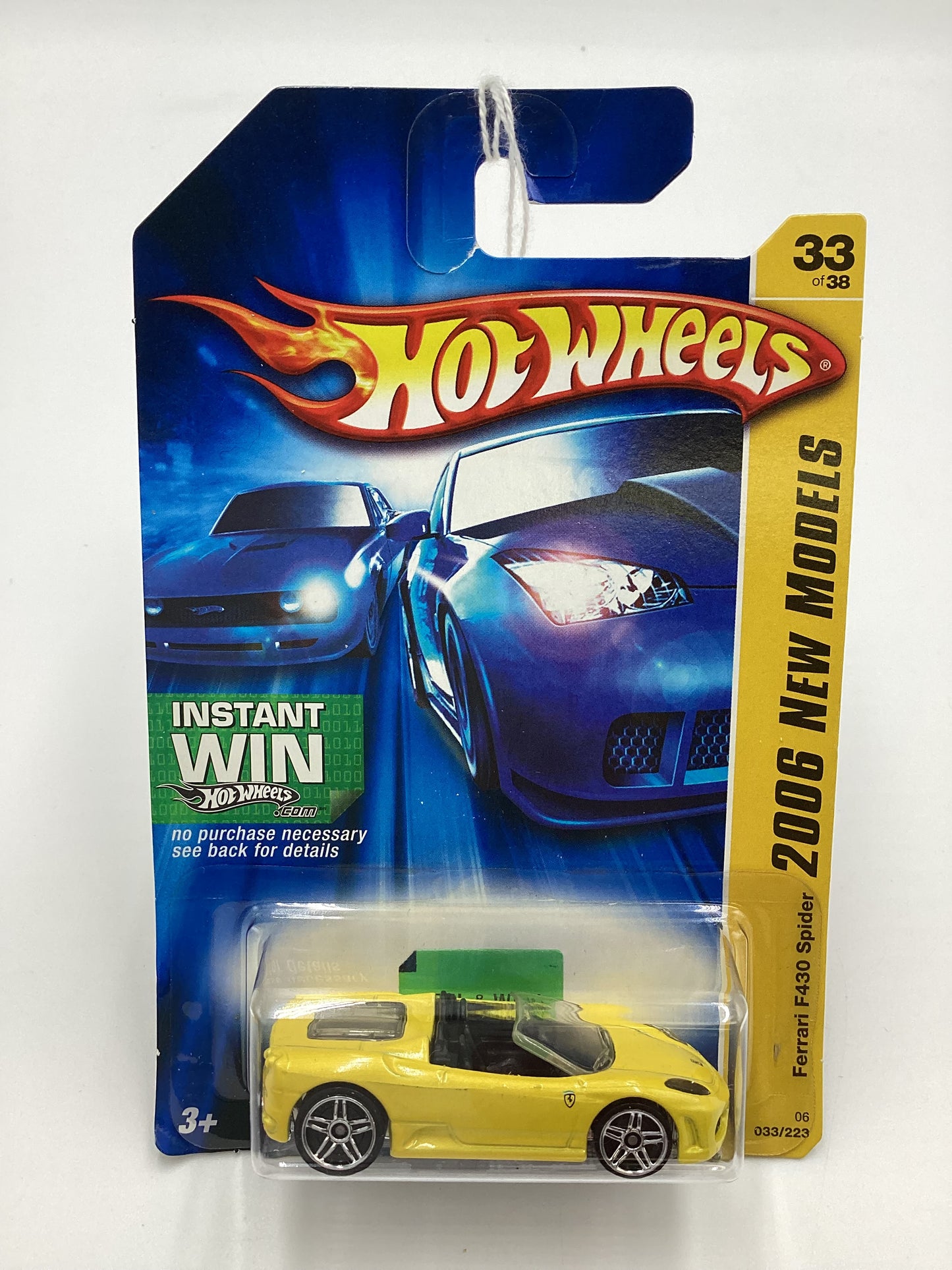 2006 Hot Wheels #033 Ferrari F430 Spider Yellow SR