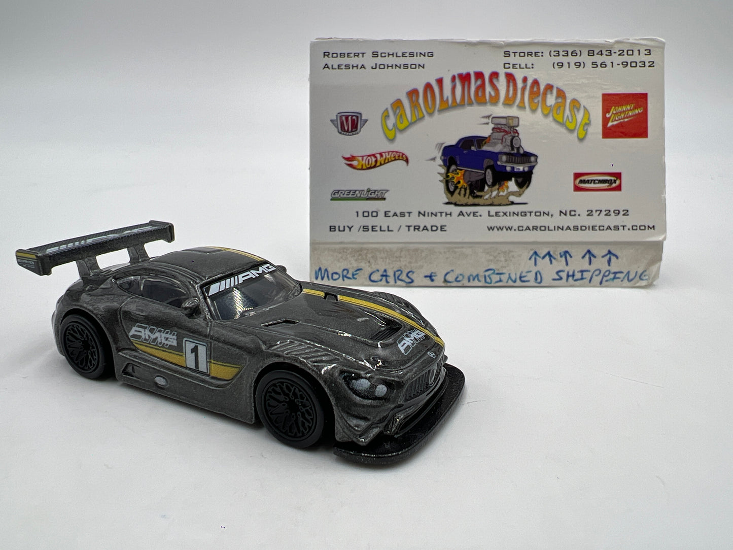 Hot Wheels Diorama Premium 16 Mercedes-AMG GT Gray Loose