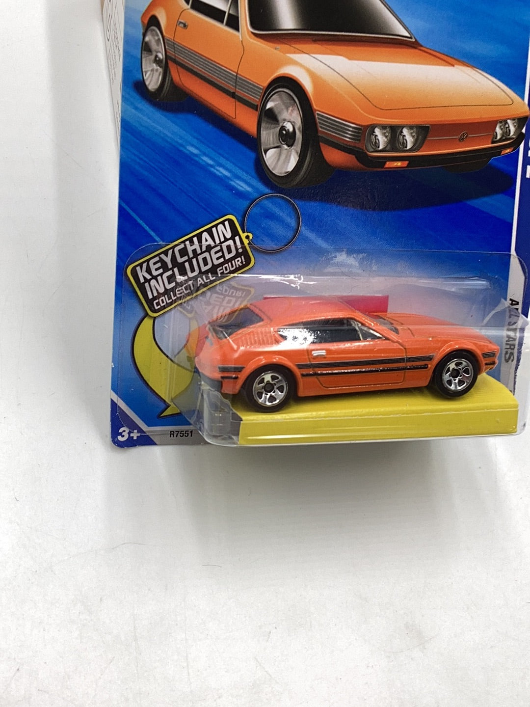 2010 Hot Wheels #126 Volkswagen SP2 w/ Bone shaker keychain Walmart exclusive 235G