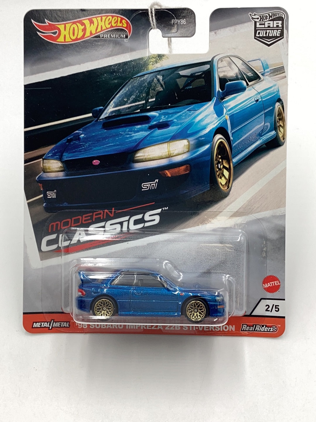 Hot wheels car culture modern classics 2/5 98 Subaru Impreza 22B Sti version