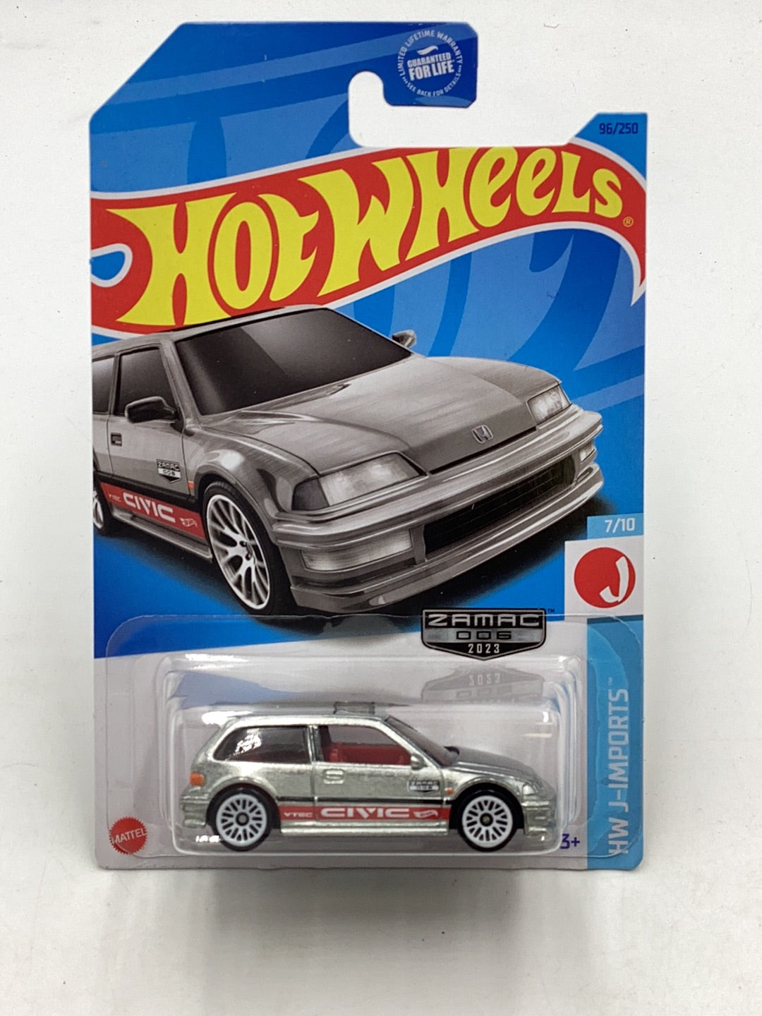 2023 hot wheels H case #96 90 Honda Civic EF Zamac #6 with protector