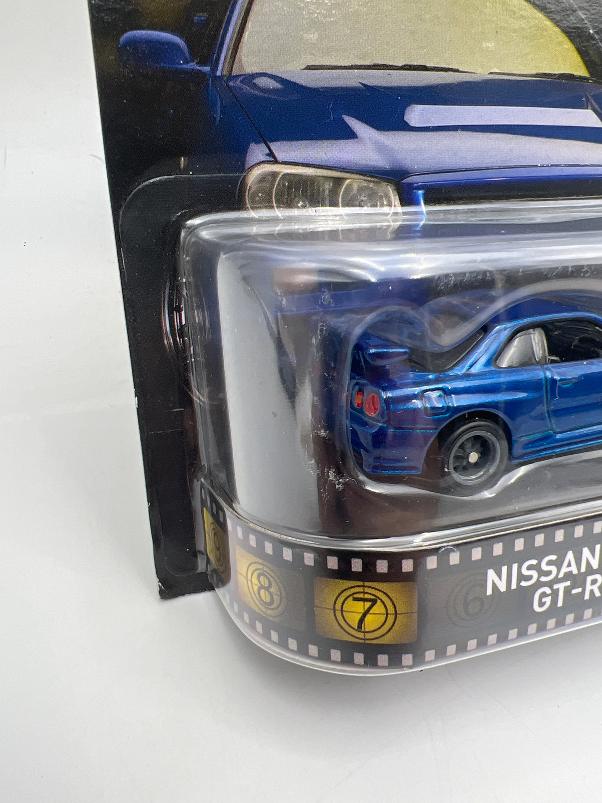 Hot Wheels Retro Entertainment Fast & Furious Nissan Skyline GT-R R34 Blue W/Protector