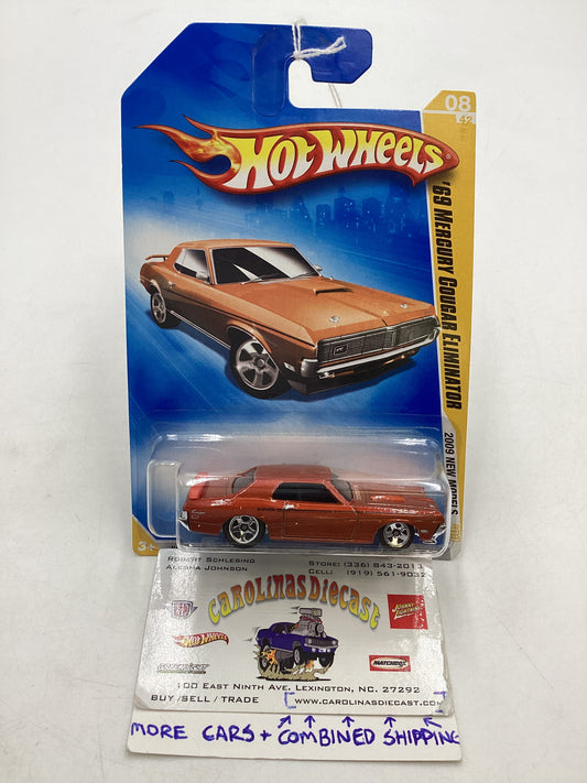 2009 Hot Wheels #008 69 Mercury Cougar Eliminator Orange 29G