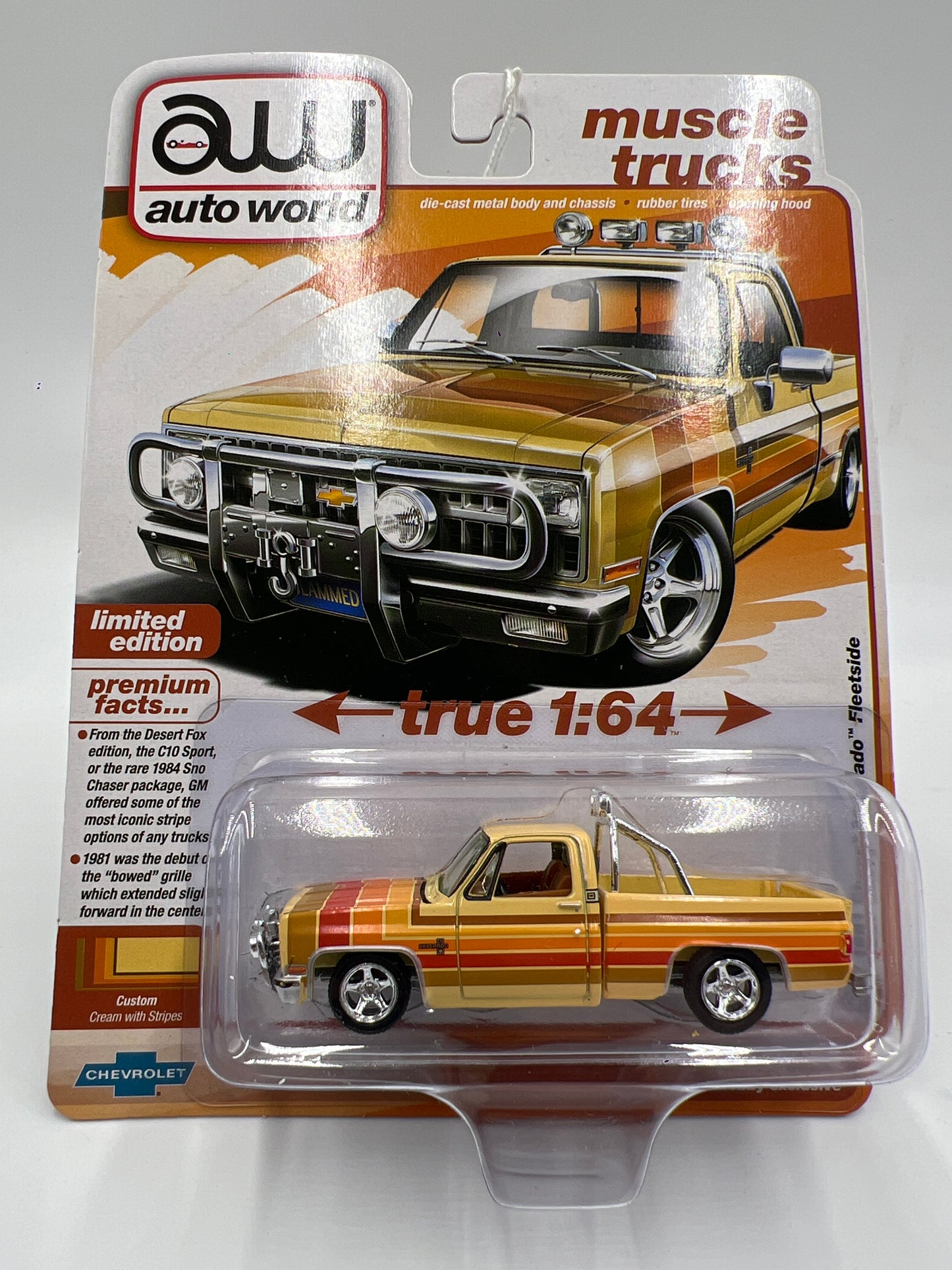 2025 Auto World Muscle Trucks Hobby Exclusive Special Edition 1981 Chevy Silverado Fleetside