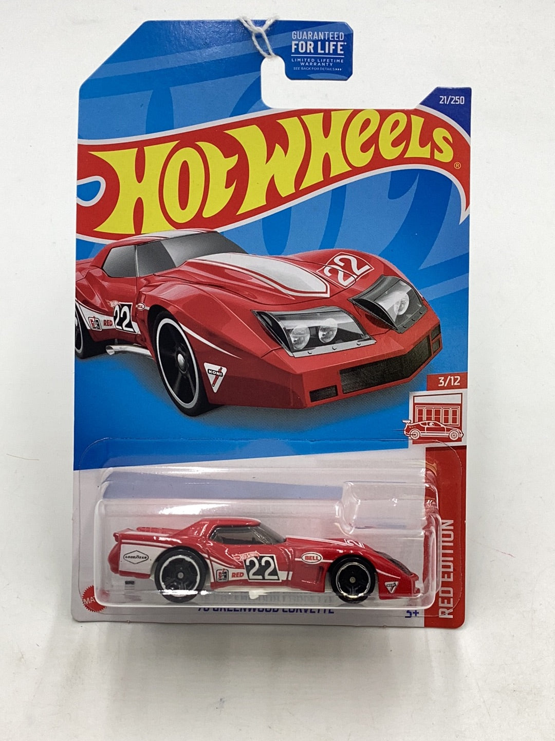 2022 Hot wheels Red Edition 76 Greenwood Corvette #21 read description 151A