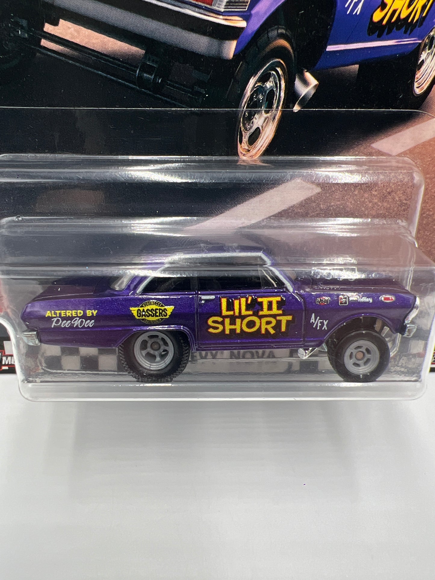 Hot Wheels Premium Boulevard #21 63 Chevy Nova Purple 259A