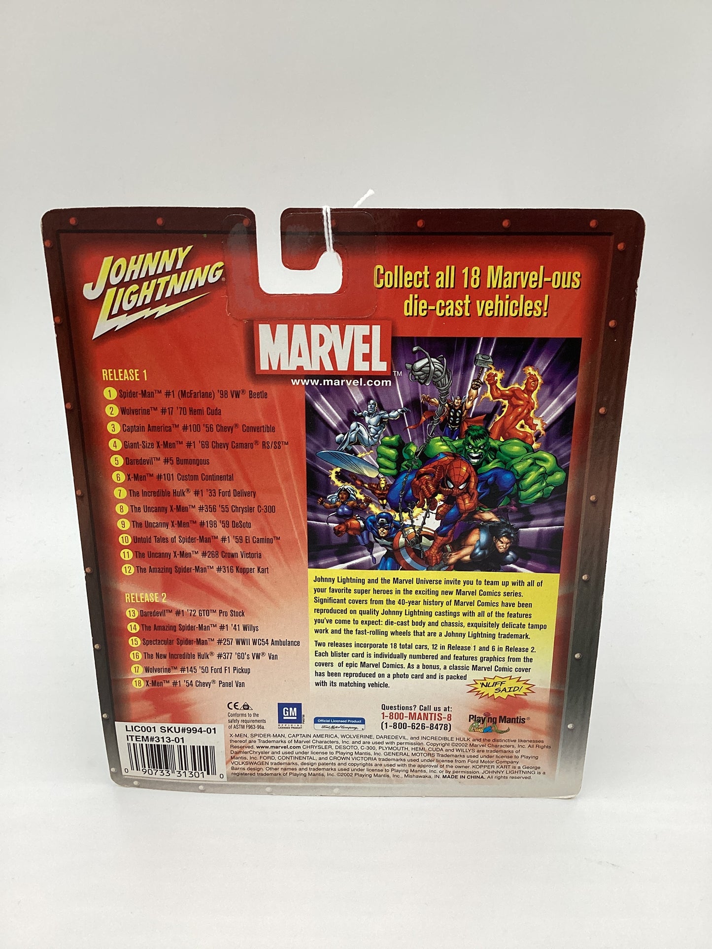 Johnny Lightning Marvel Daredevil #5 Bumongus Yellow 219A