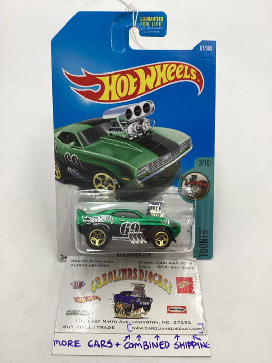 2017 Hot wheels #171 69 Camaro Z28 Green 15C