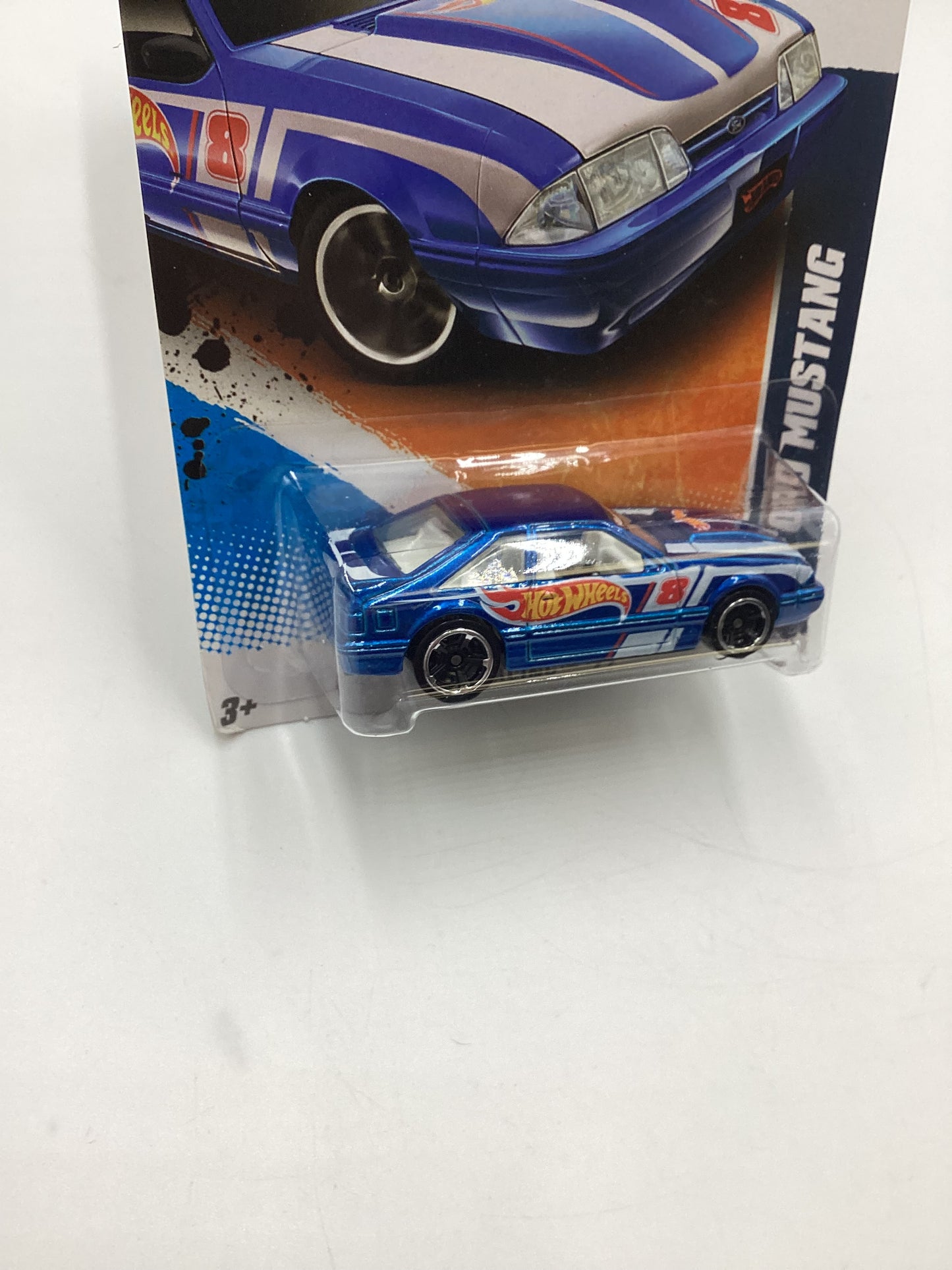 2011 Hot Wheels HW Racing #159 92 Ford Mustang Blue