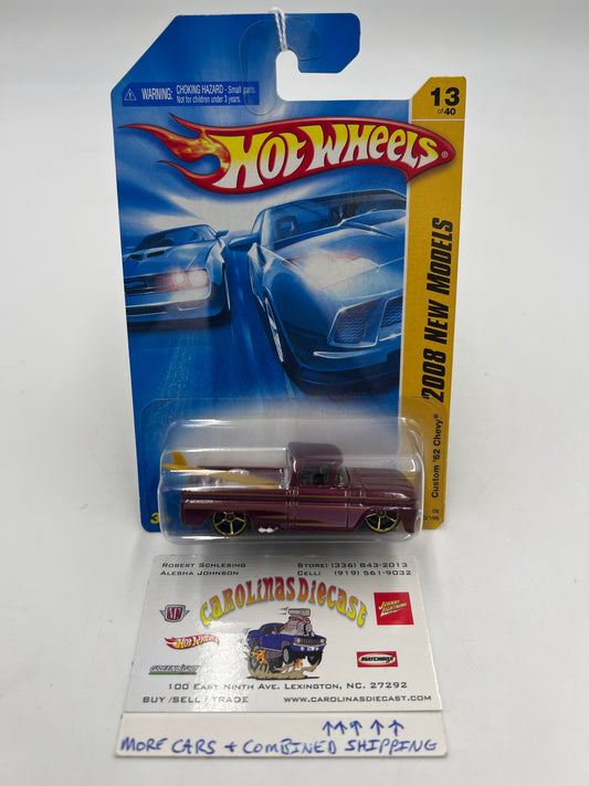 2008 Hot Wheels New Models #13 Custom 62 Chevy Purple 18C