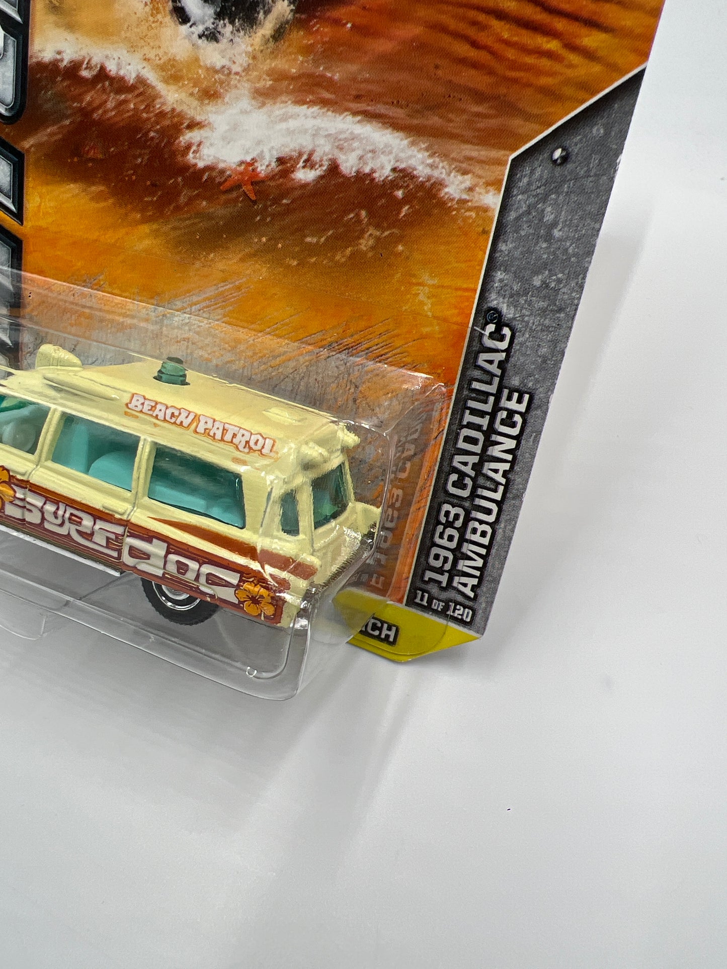 Matchbox Beach #11 1963 Cadillac Ambulance 211J