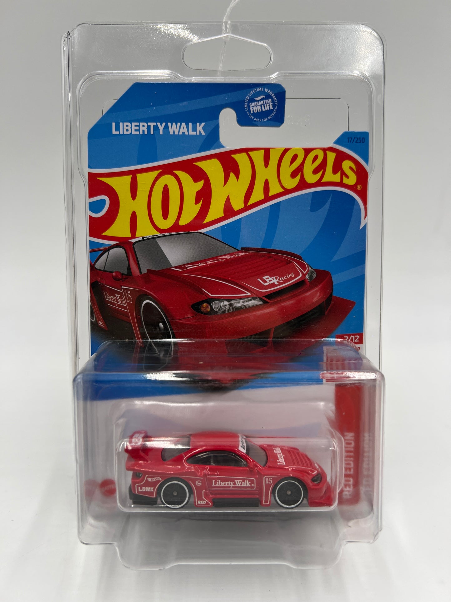 2023 Hot Wheels Target Exclusive Red Edition #17 LB Super Silhouette Nissan Silvia S15 Red W/Protector
