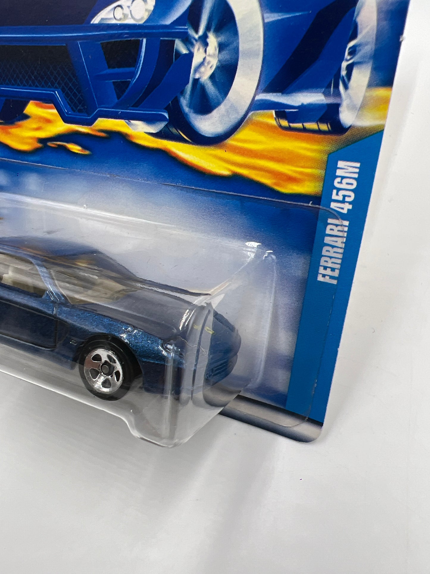 2002 Hot Wheels #213 Ferrari 456M Blue 5SP Wheels