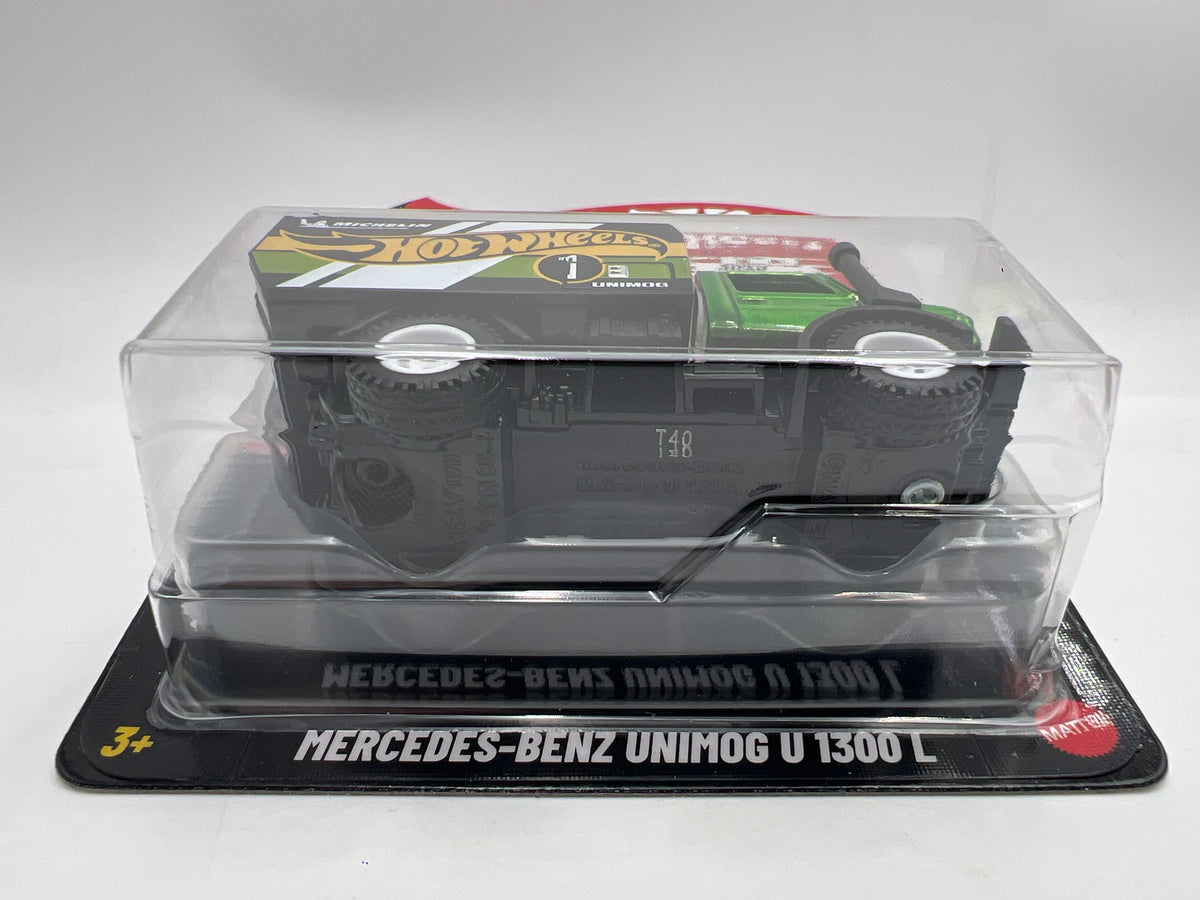 2025 Hot Wheels Factory Sealed Mail In #1 Mercedes-Benz Unimog U 1300L Green W/Protector