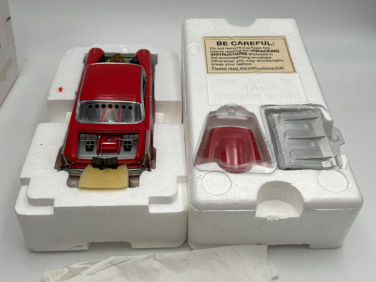 Danbury Mint 1/24 Scale 1958 Plymouth Fury Pro Street Red W/Box VHTF