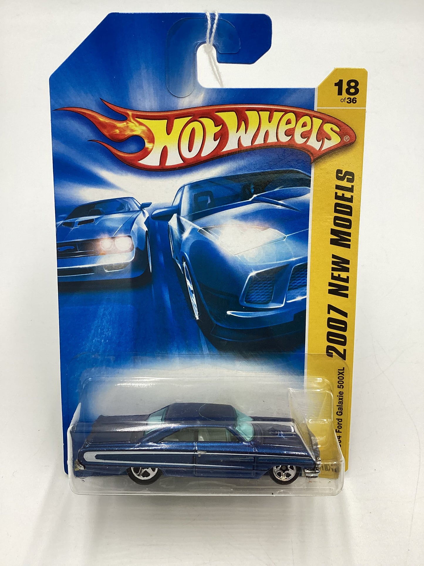 2007 Hot Wheels New Models #18 1964 Ford Galaxie 500XL Blue 24D