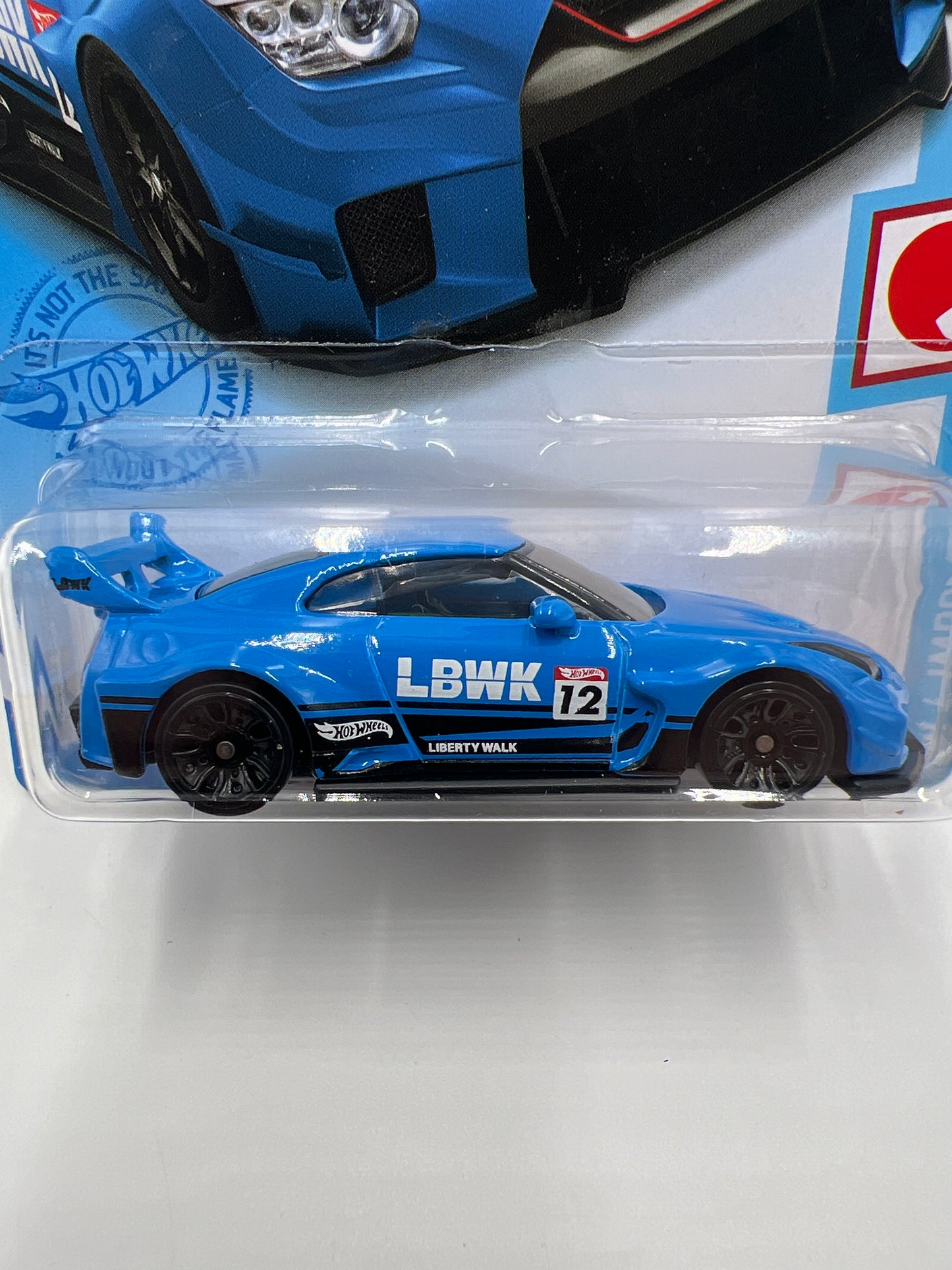 2021 Hot Wheels J-Imports #204 LB-Silhouette Works GT Nissan 35GT-RR V.2 Blue International Card 82B