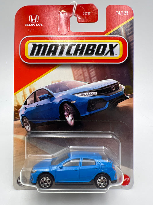 Matchbox #74 2017 Honda Civic Hatchback Blue