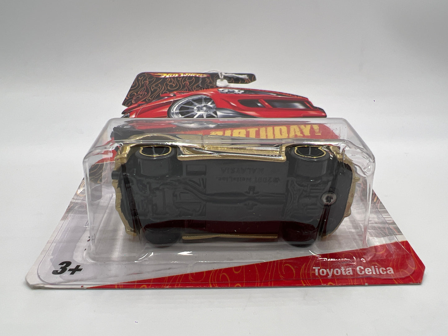 Hot Wheels Happy Birthday Card Toyota Celica Gold 153A