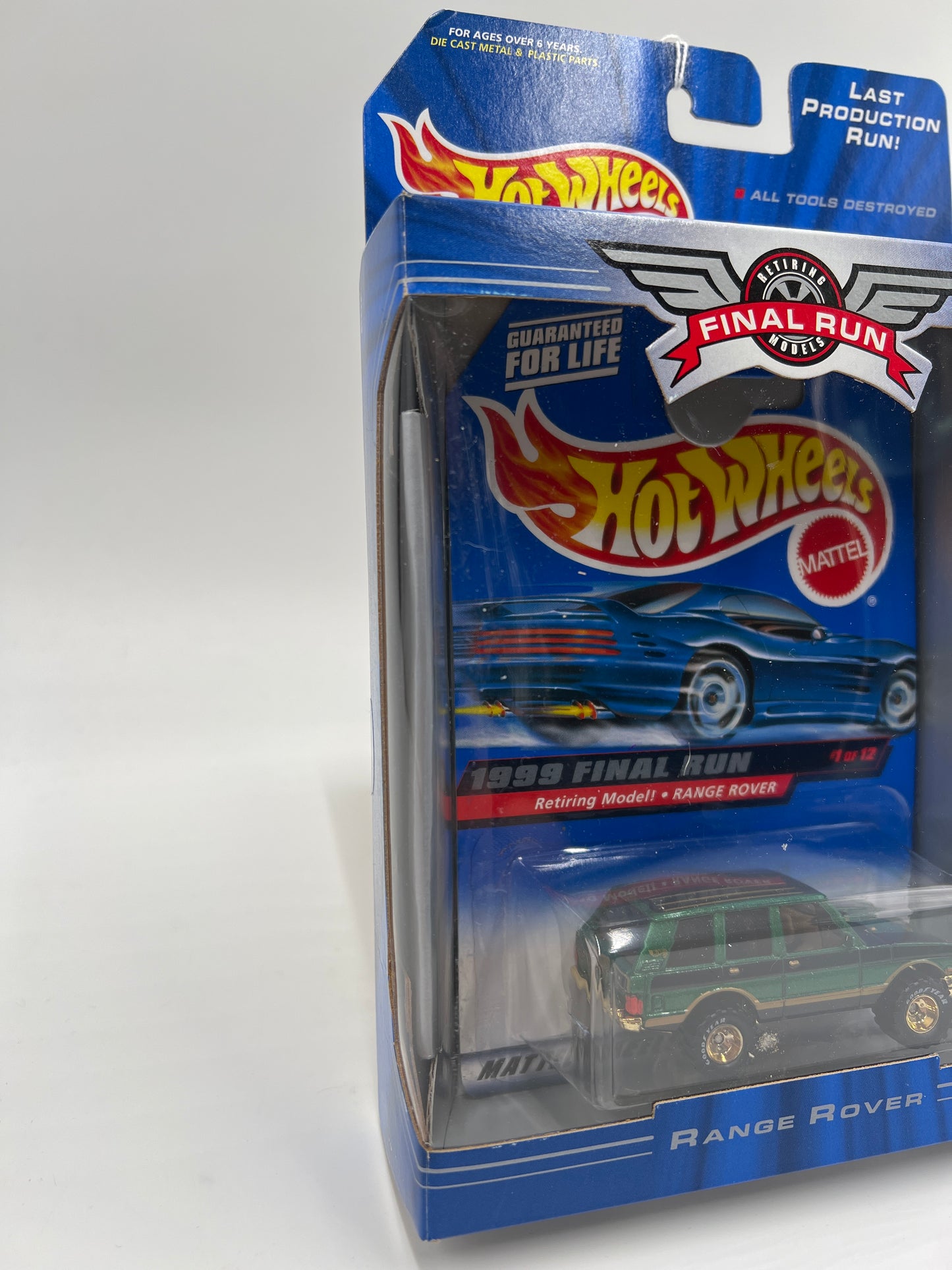 1999 Hot Wheels Final Run #1 Range Rover Green W/Real Riders