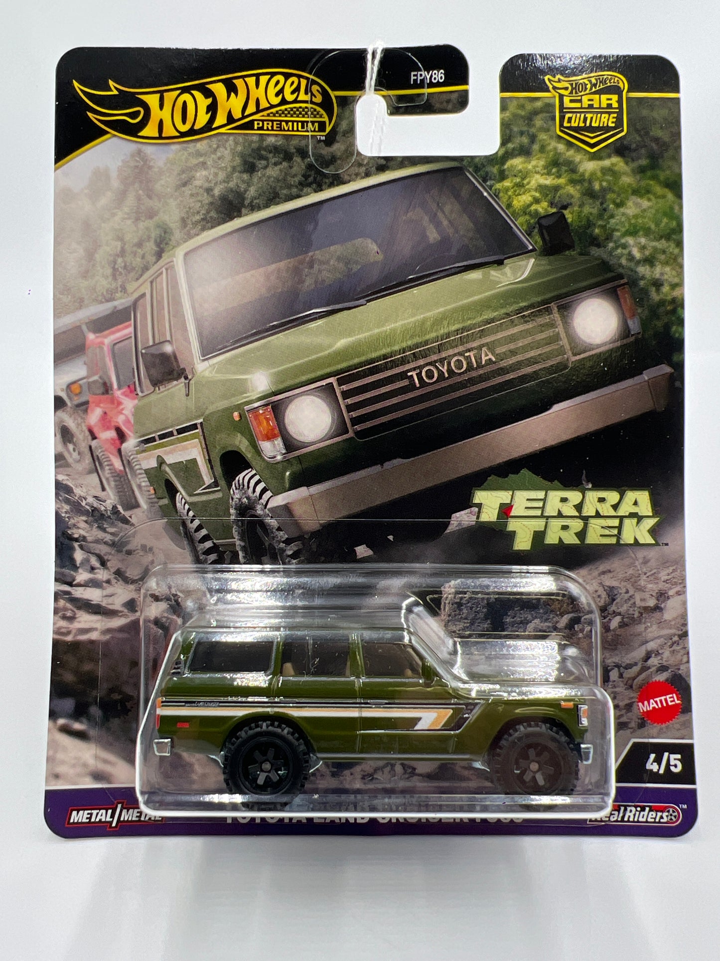 2024 Hot Wheels Premium Terra Trek #4 Toyota Land Cruiser FJ60 Green 245K