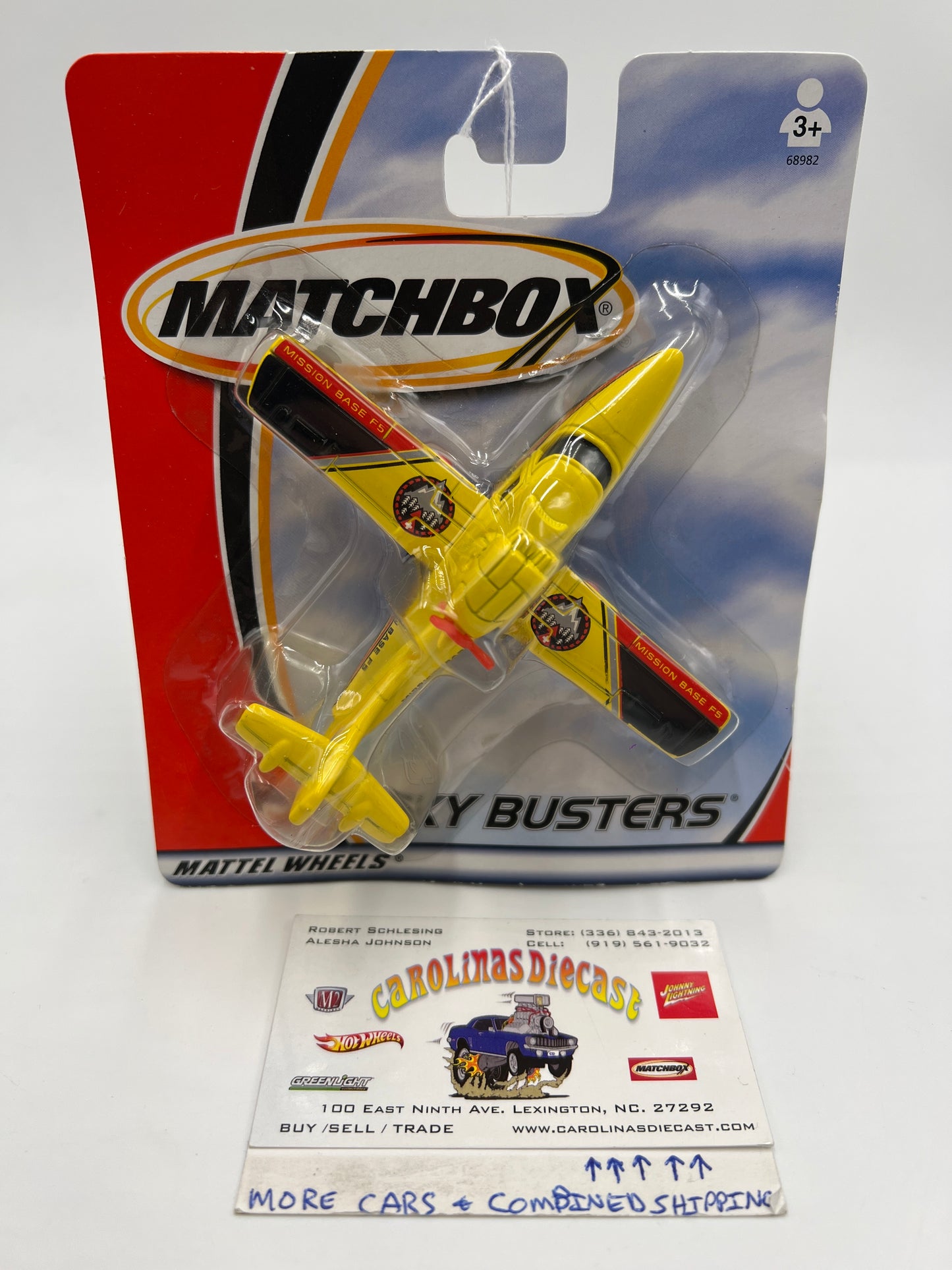 Matchbox Sky Busters Search Plane Mission Base Yellow VV3