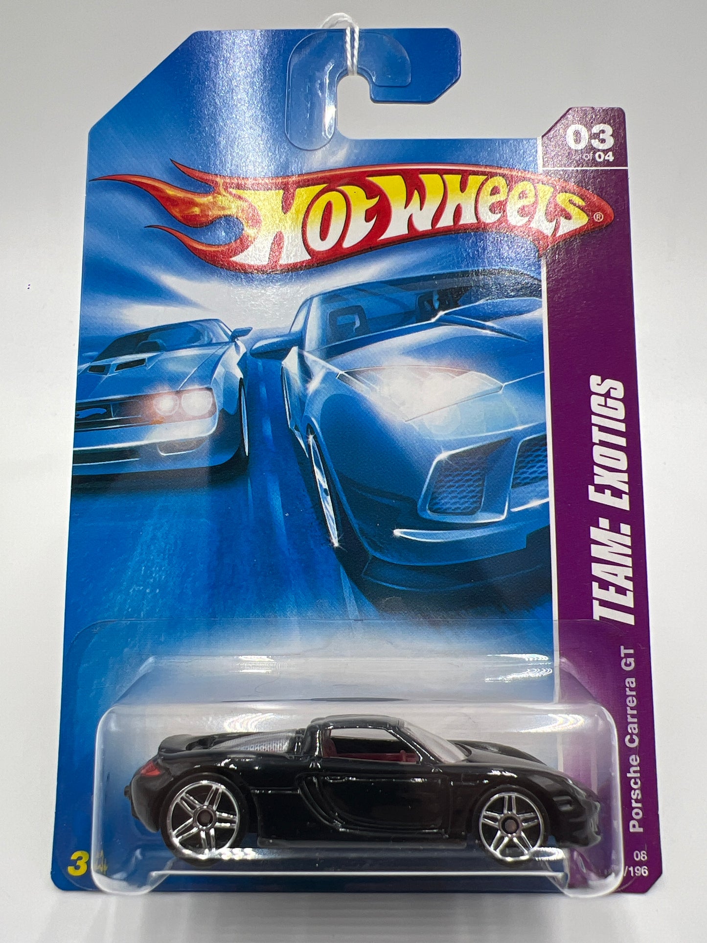 2008 Hot Wheels Team: Exotics #115 Porsche Carrera GT Black 100C