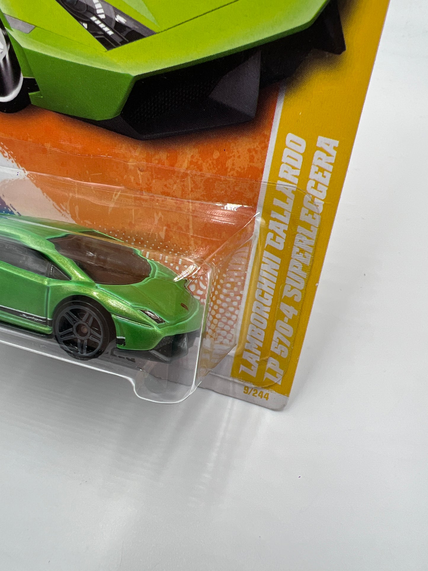2011 Hot Wheels New Models #9 Lamborghini Gallardo LP 570-4 SuperLeggera Green 101A