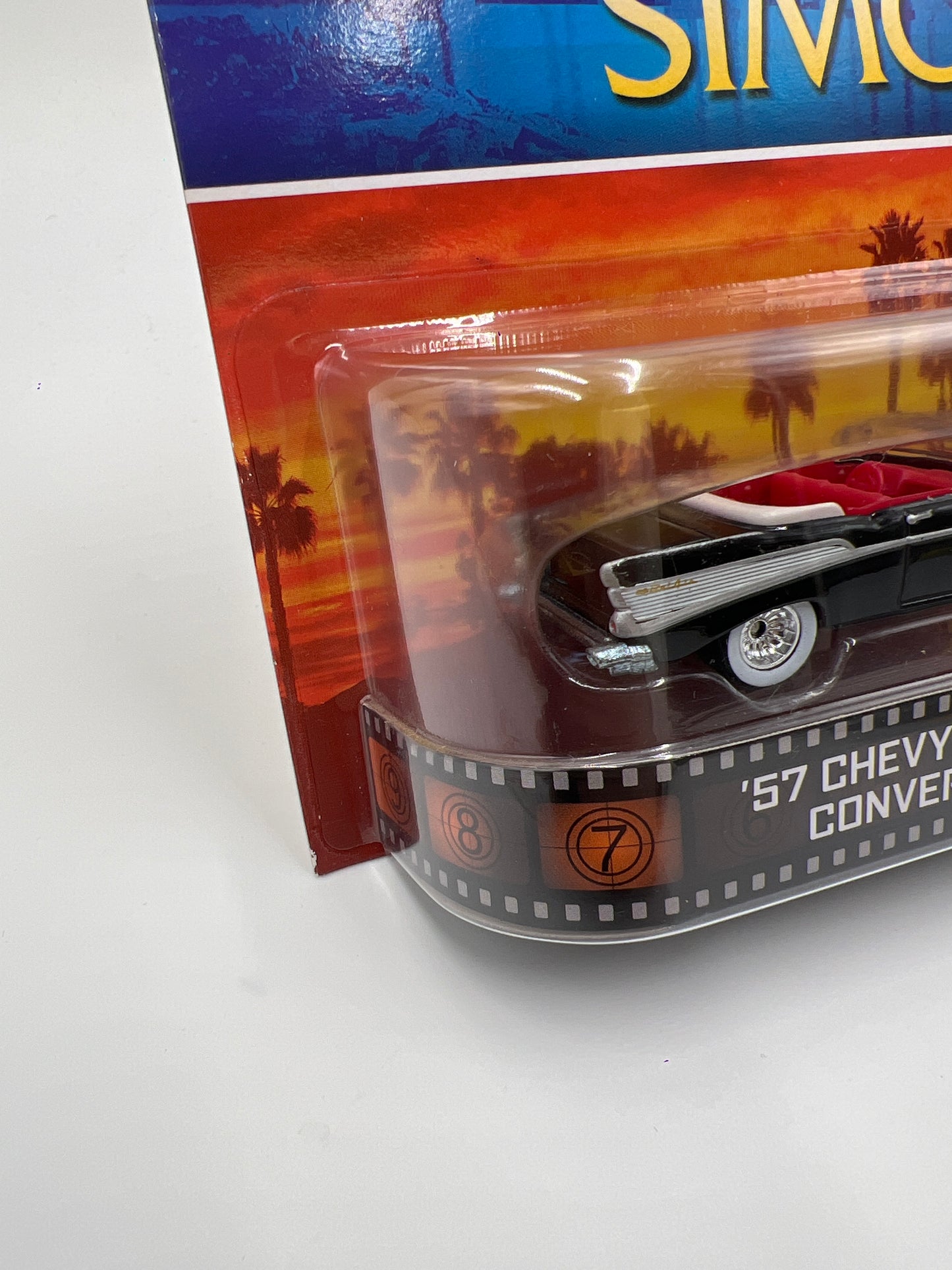 Hot Wheels Retro Entertainment Simon & Simon 57 Chevy Bel Air Convertible Black 241E