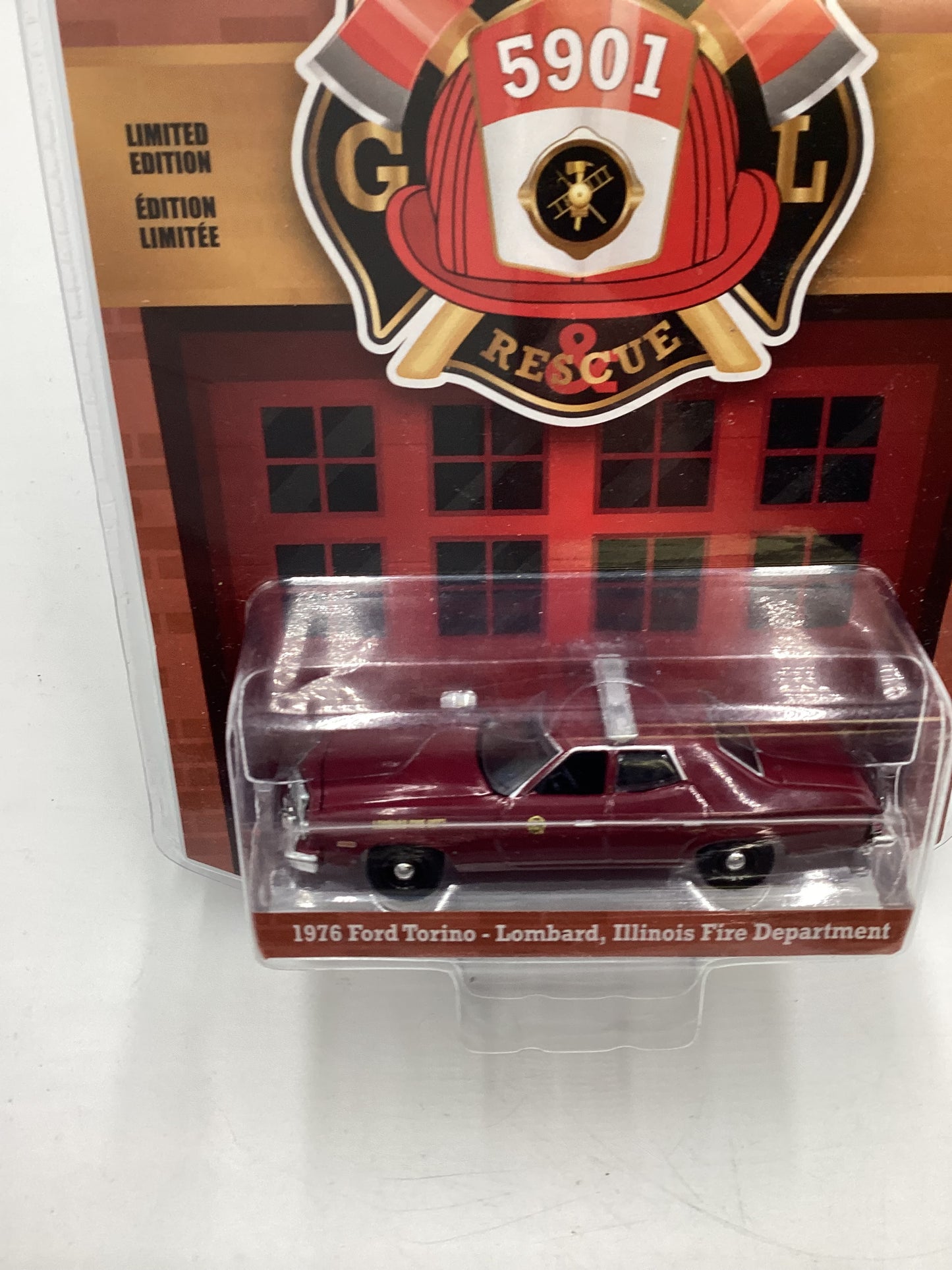 Greenlight GL 5901 Fire and Rescue Series 3 1976 Ford Torino Lombard Illinois Fire Department 177D