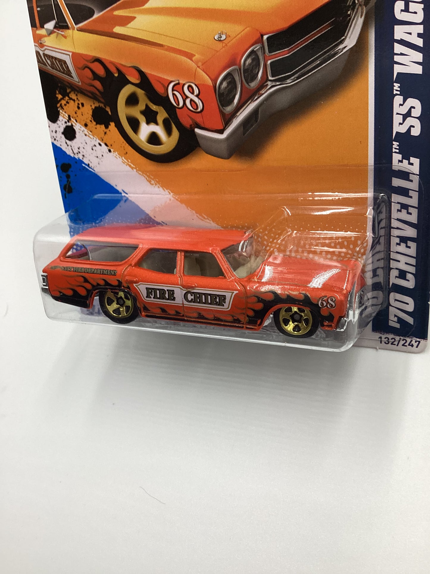 2012 Hot Wheels #132 70 Chevelle SS Wagon Orange