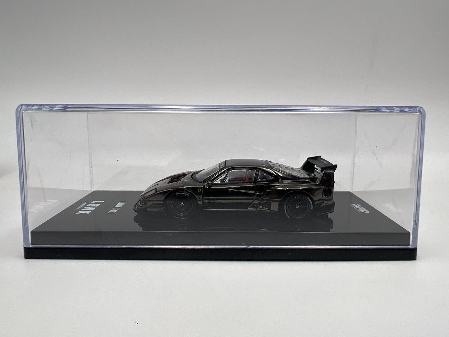 Inno64 Models 1/64 Scale Liberty Walk Ferrari F40 Chrome Black