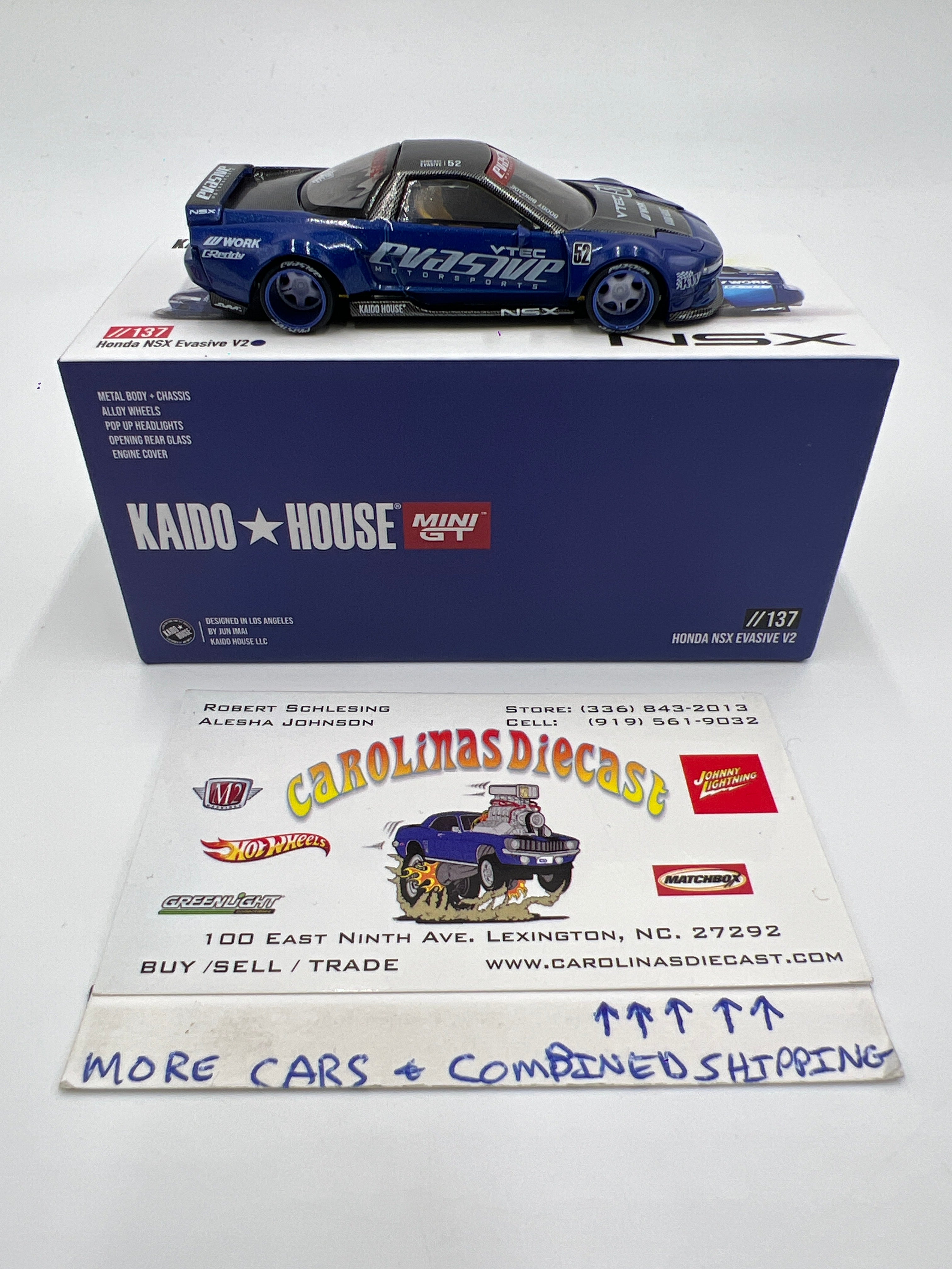 Mini GT x Kaido House #137 Honda NSX Evasive V2 Blue