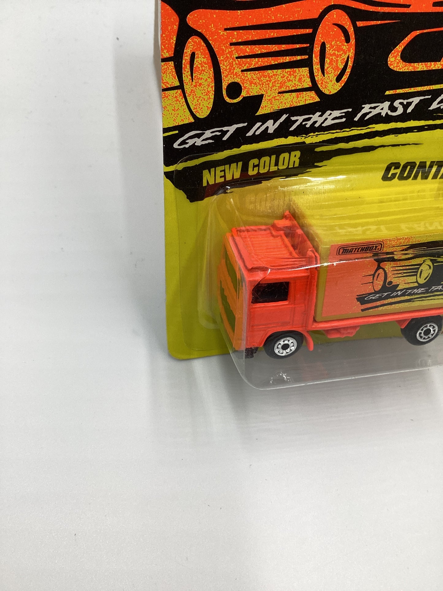 Matchbox Get In The Fast Lane #23  Volvo Container Orange 210B