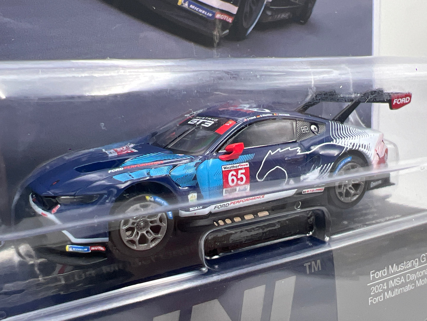 Mini GT #1012 Ford Mustang GT3 #65 2024 IMSA Daytona 24 Hrs