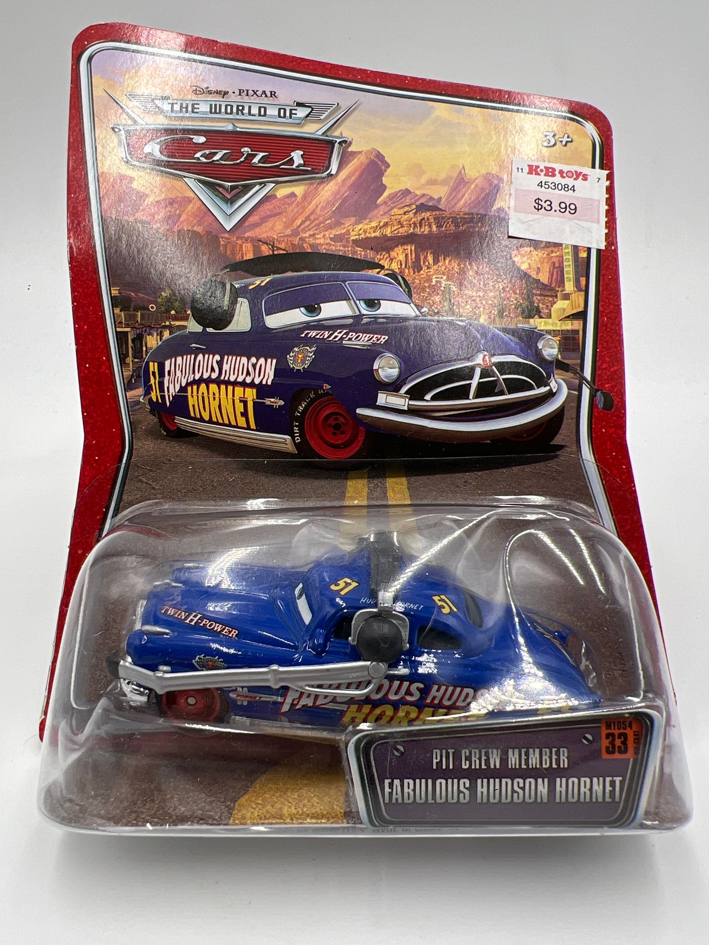 Disney Pixar The World Of Cars #33 Pit Crew Member Fabulous Hudson Hornet Blue 140A