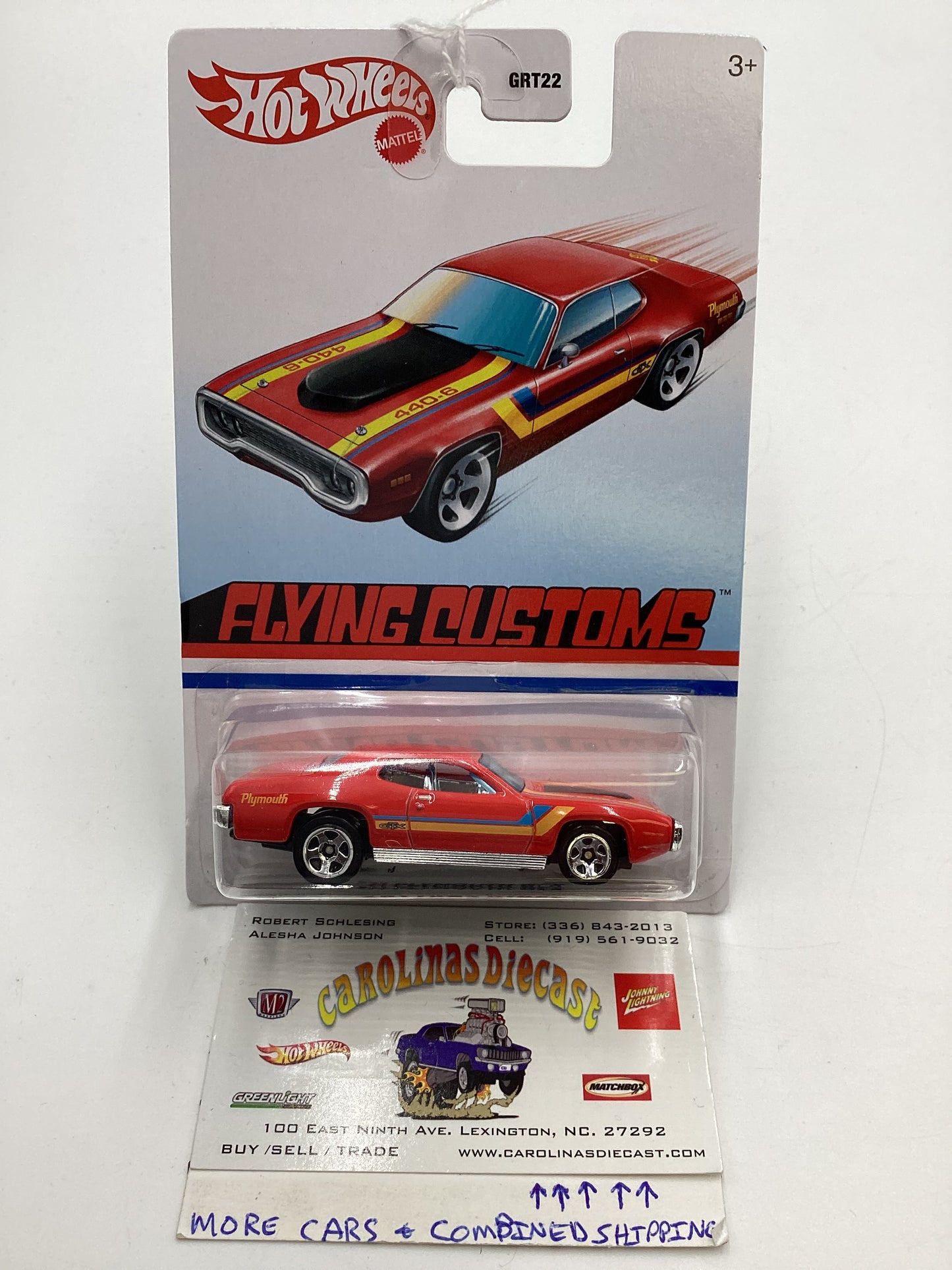 Hot Wheels Target Exclusive Flying Customs 71 Plymouth GTX Red 157C