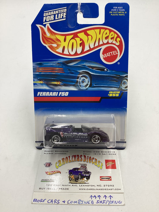 1998 Hot Wheels #855 Ferrari F50 Purple