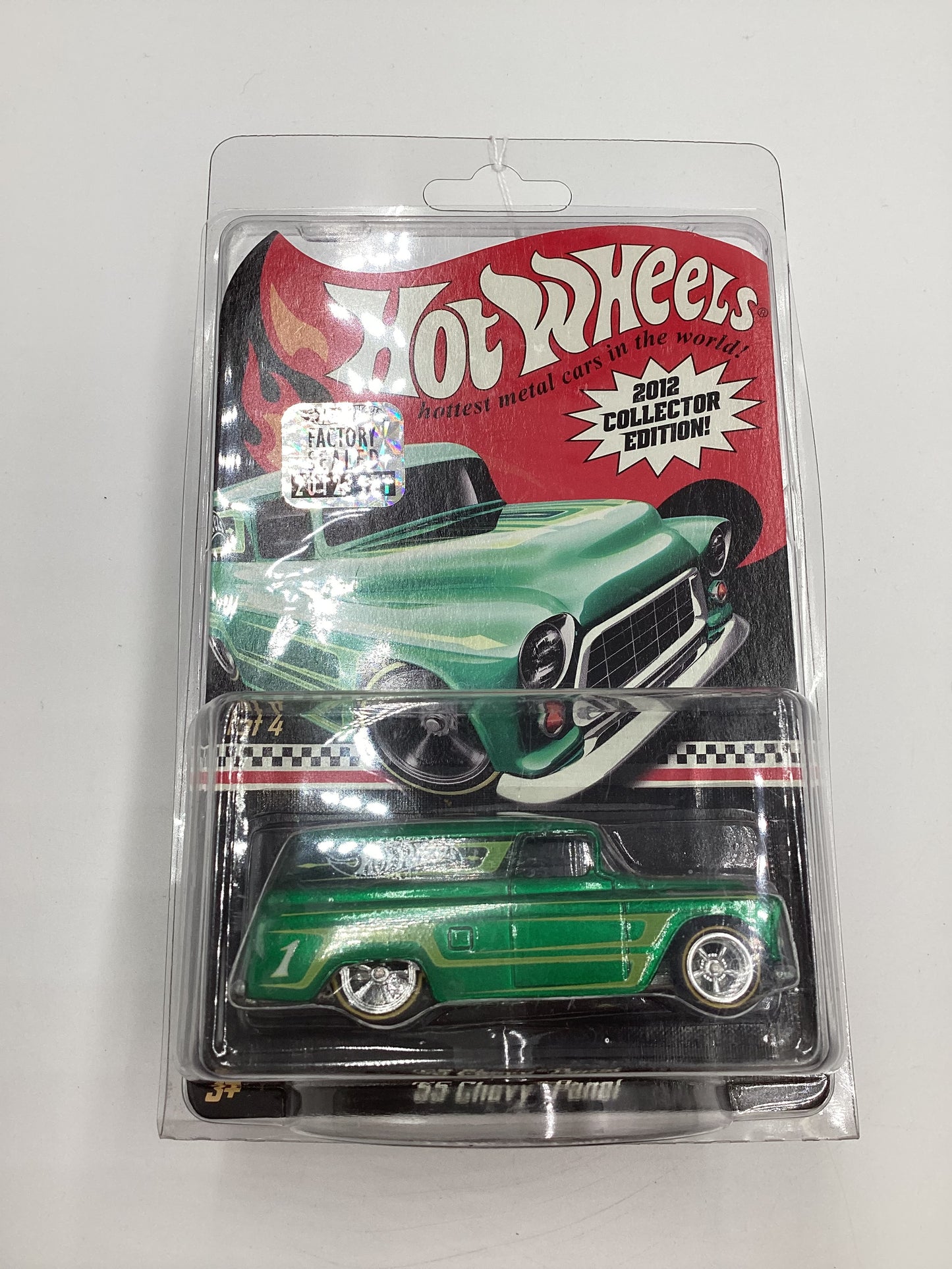 2012 Hot Wheels RLC Kmart Mail in #1 55 Chevy Panel Green Factory Sealed W/Protector