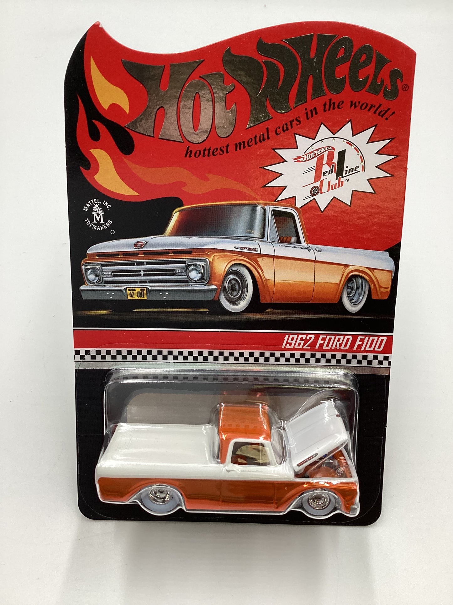 2022 Hot Wheels RLC #22580/25000 1962 Ford F100 Orange with protector