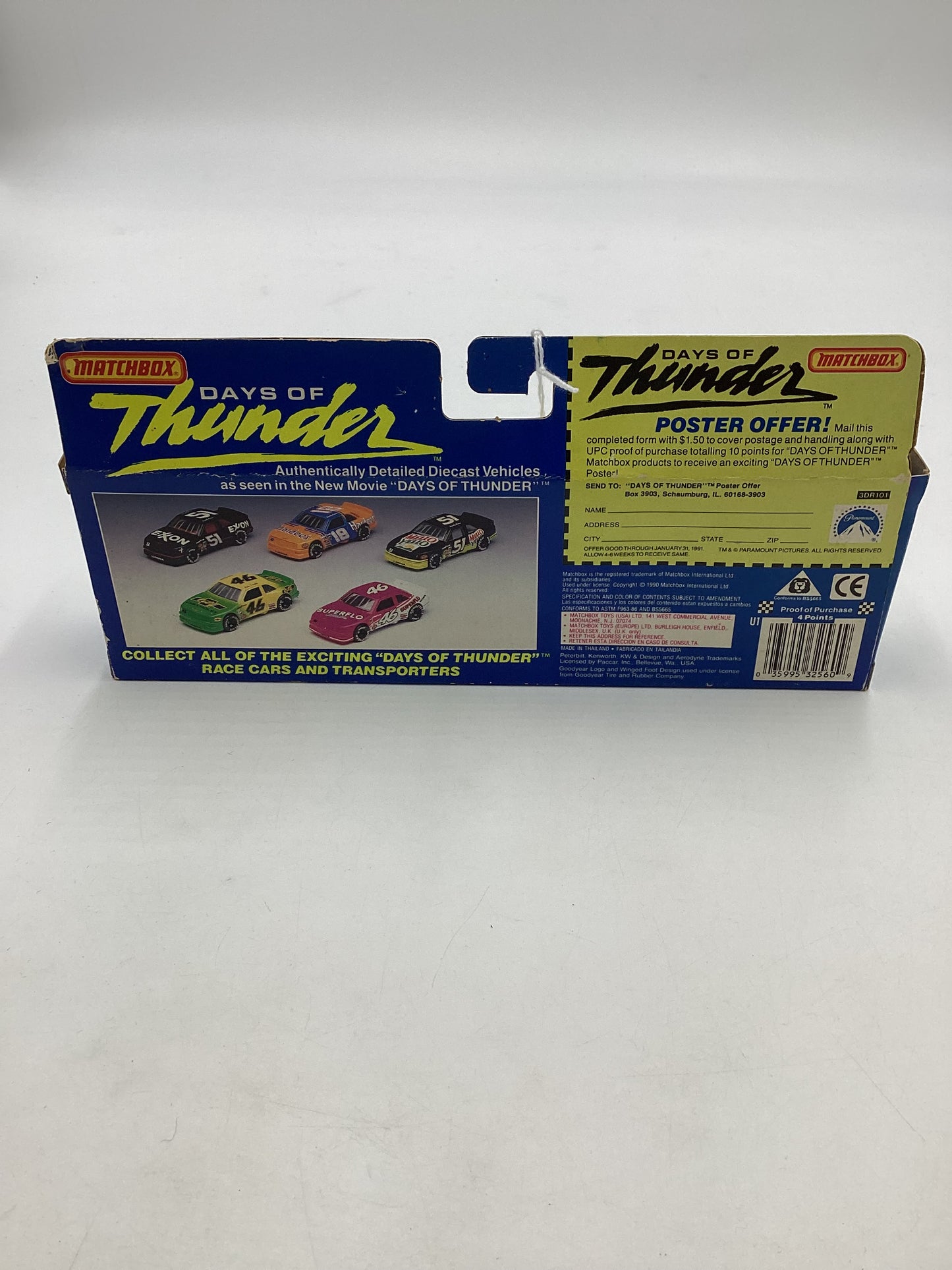 Matchbox Days of Thunder #32560 Team Transports City Chevrolet SR