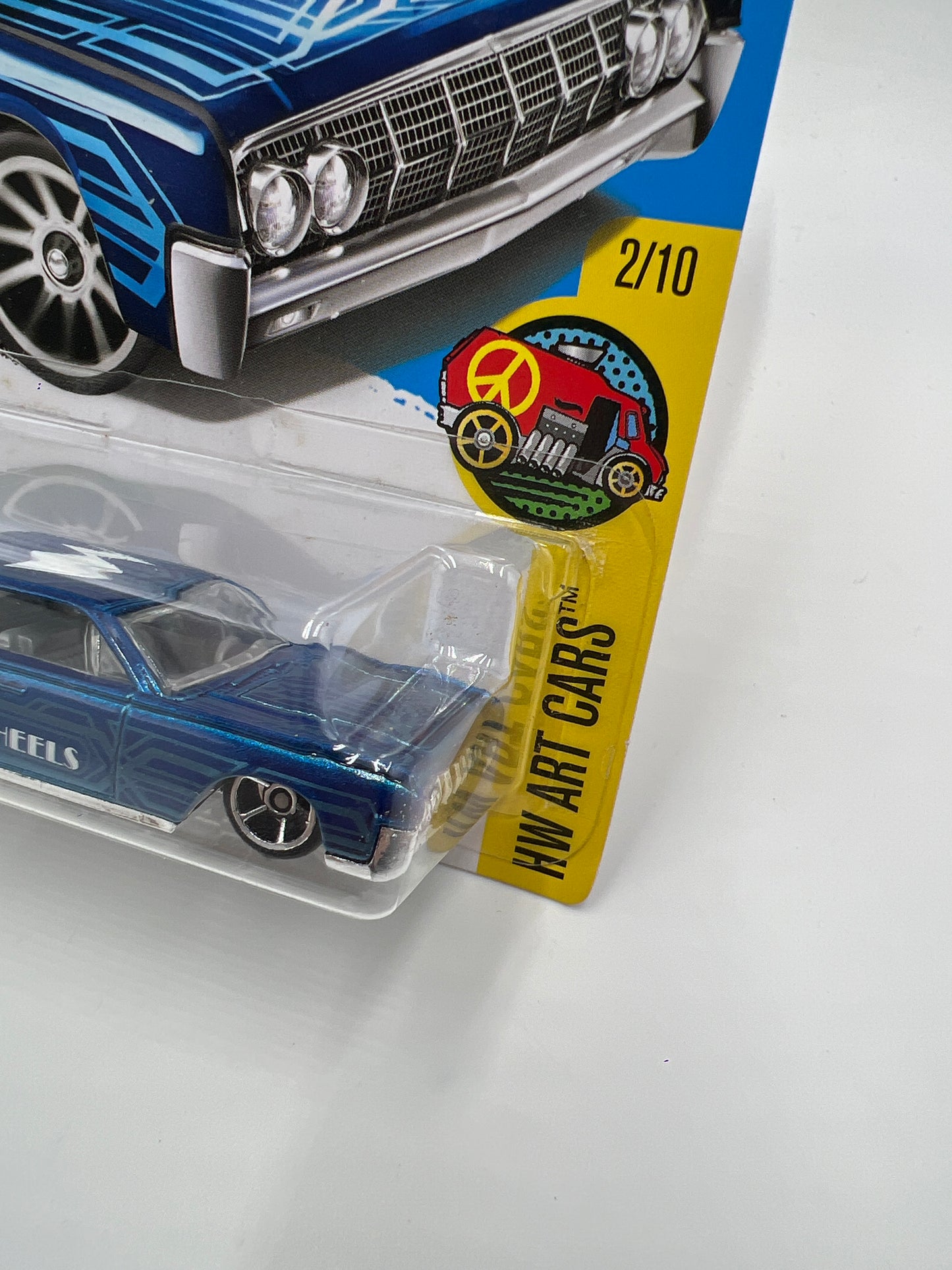 2017 Hot Wheels Art Cars #110 64 Lincoln Continental Blue 54C