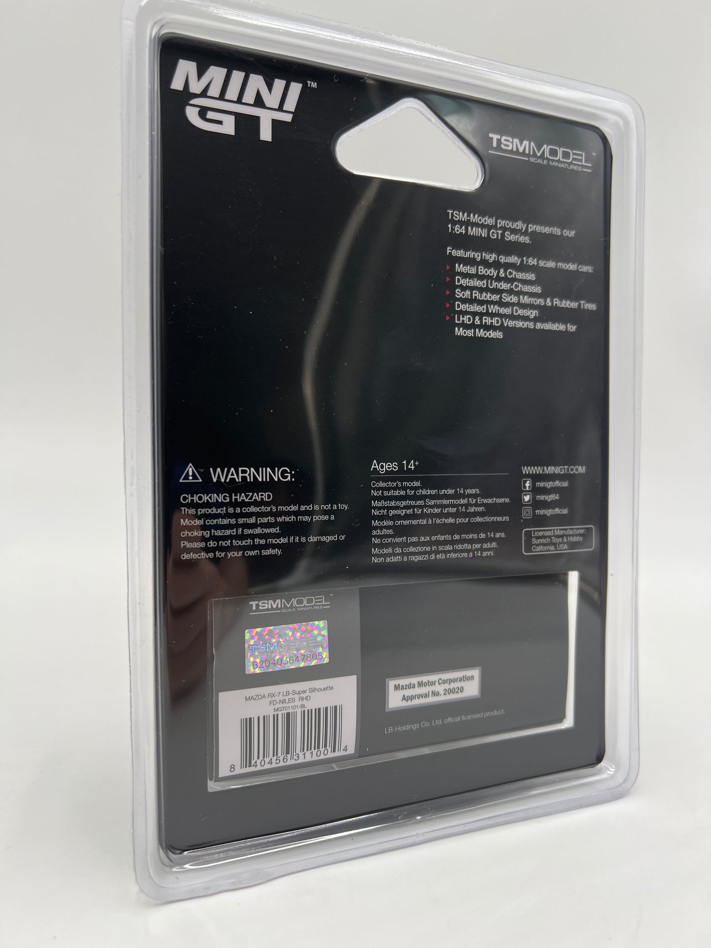 Mini GT #1101 Mazda RX-7 LB-Super Silhouette FD-Niles Black