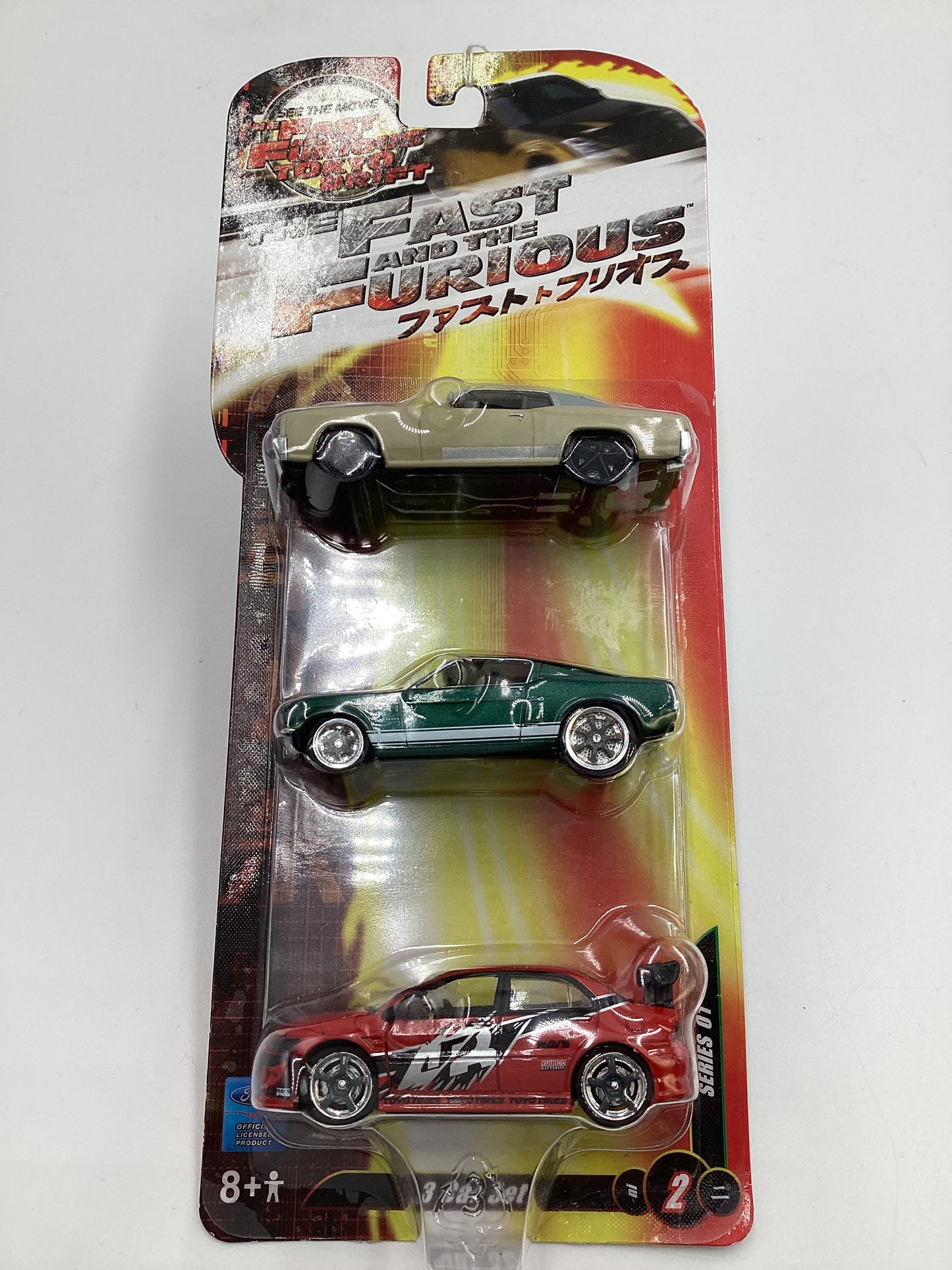 Joyride The Fast and Furious Series 1 RC2 2005 Mitsubishi Lancer Evolution VIII - 1967 Ford Mustang - 1970 Chevy Monte Carlo VHTF