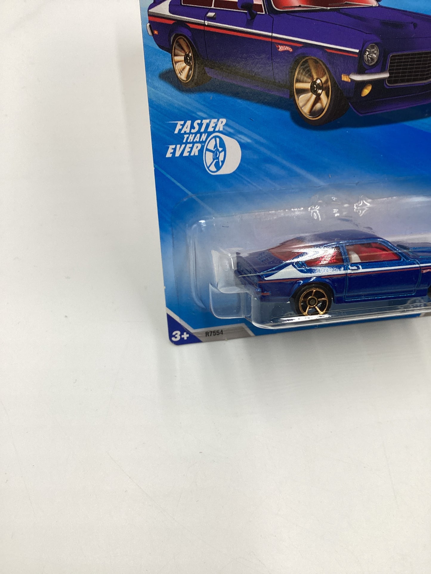 2010 Hot wheels FTE #129 Blue Custom V-8 Vega  Fast Than Ever 3B